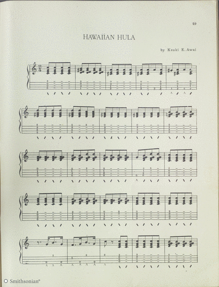 From The Ukulele as a solo Instrument: Hawaiian Hula
