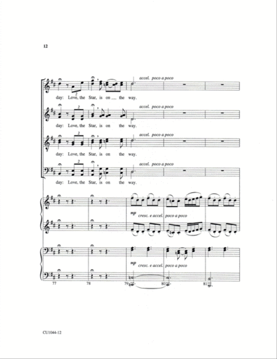 People, Look East - SATB 4-Part scores gallery preview page 7