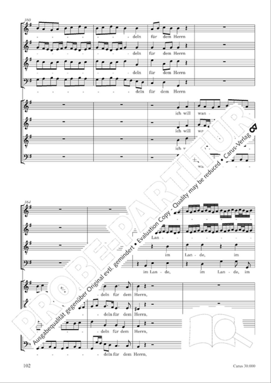 J.L. Bach: The complete motets Choir scores gallery preview page 109