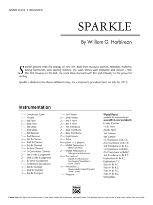 Sparkle: Score