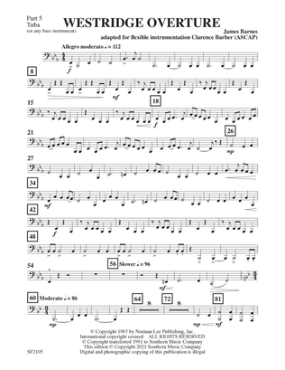 Westridge Overture - Tuba 5