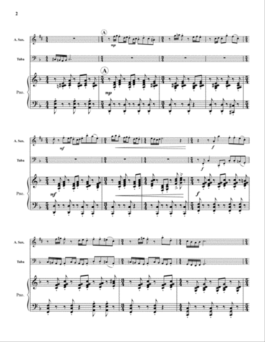 Conversations Saxophone scores gallery preview page 2