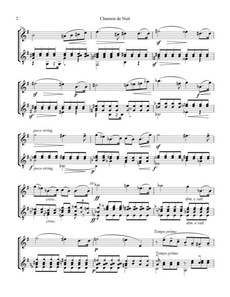 Chanson de Nuit Op. 15 for violin and guitar image number null
