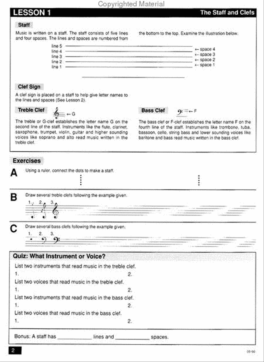 Sounds Spectacular Theory Concepts - Book 1 Concert Band Methods scores gallery preview page 2