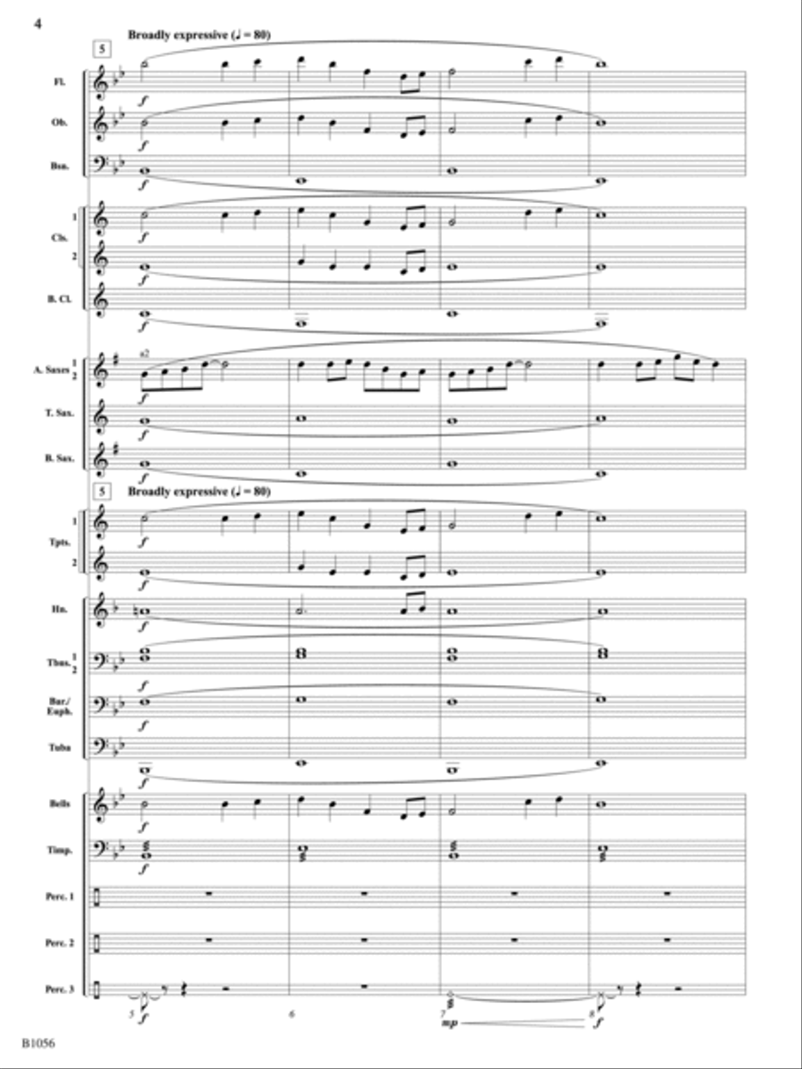 Festival on the Rivers: Score Concert Band scores gallery preview page 4