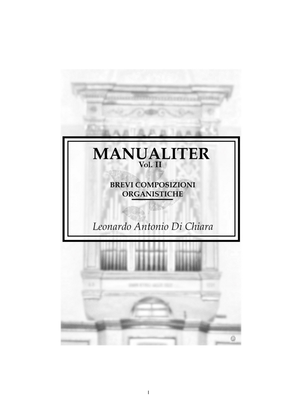 MANUALITER Vol. 2 dieci brevi composizioni organistiche
