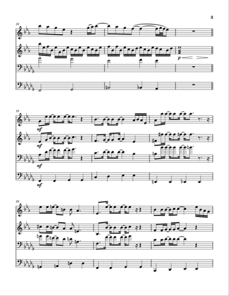 Place In This World Brass Quartet scores gallery preview page 4