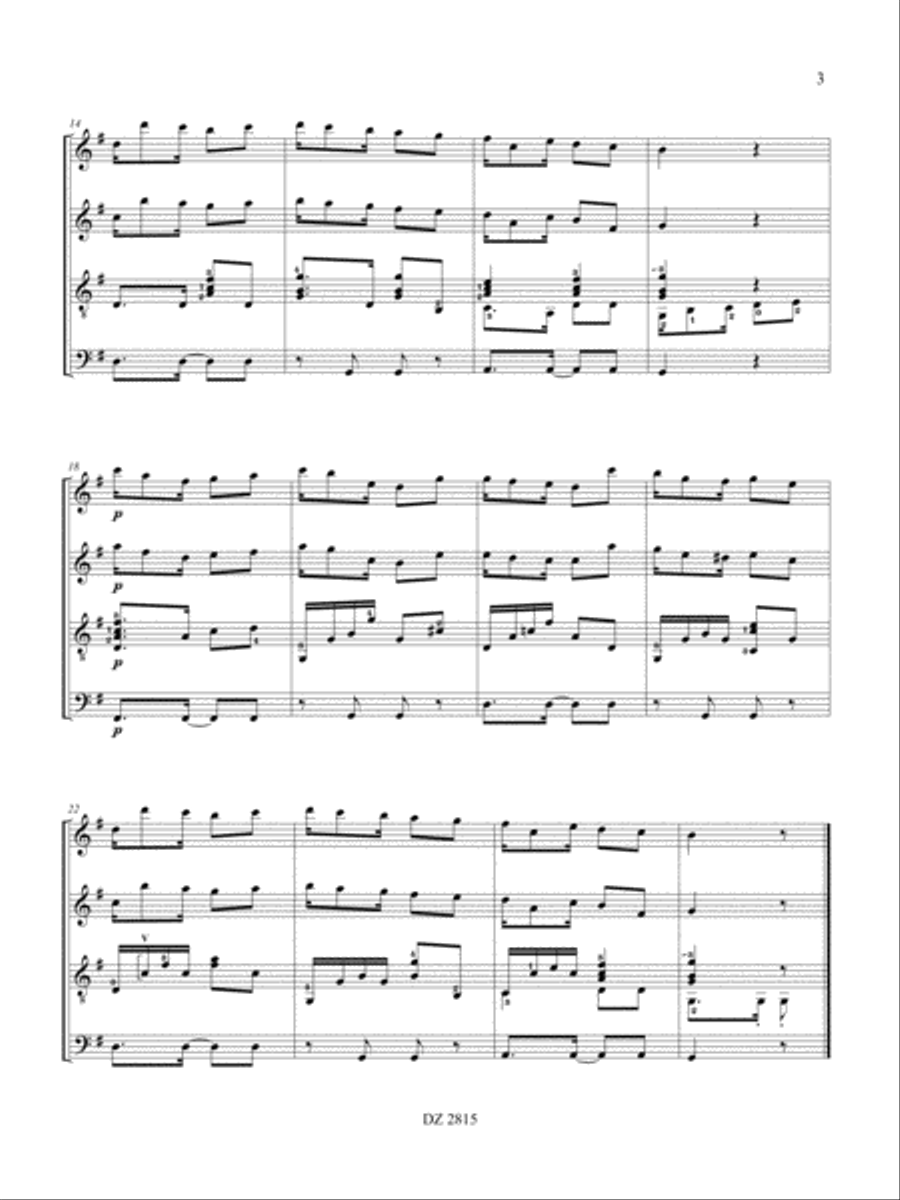 21 Contradanzas Flute scores gallery preview page 3