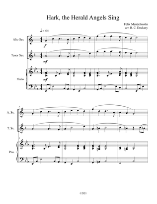 Hark, the Herald Angels Sing (Alto and Tenor Sax Duet with Piano Accompaniment)