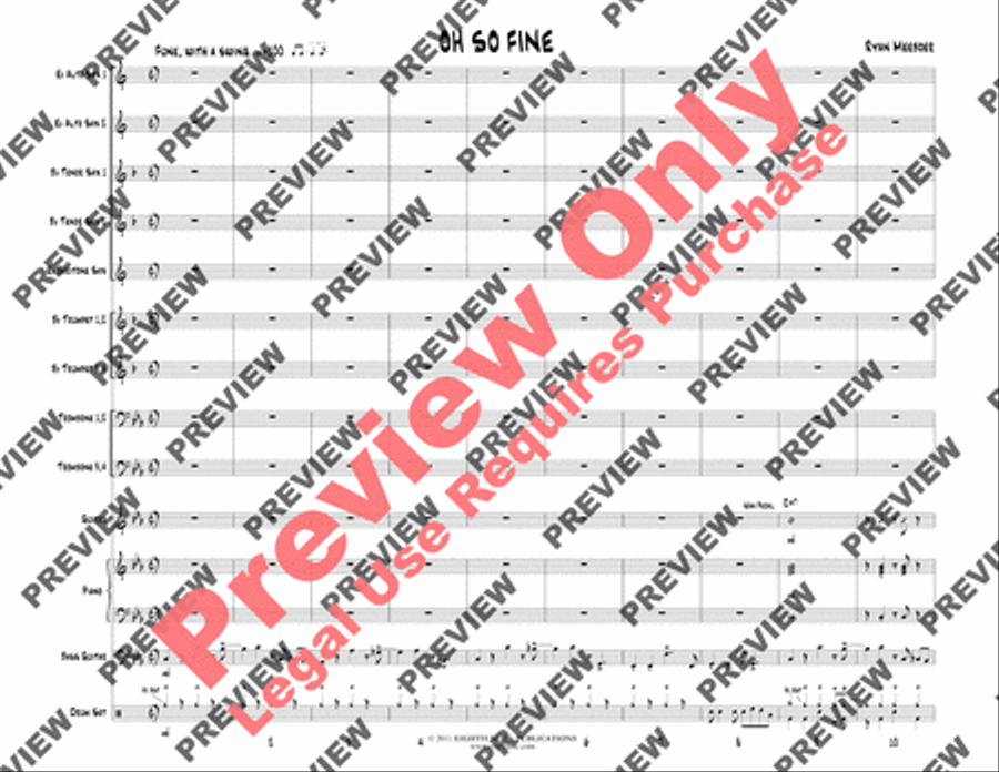 Oh So Fine Oh So Fine Jazz Ensemble scores gallery preview page 6
