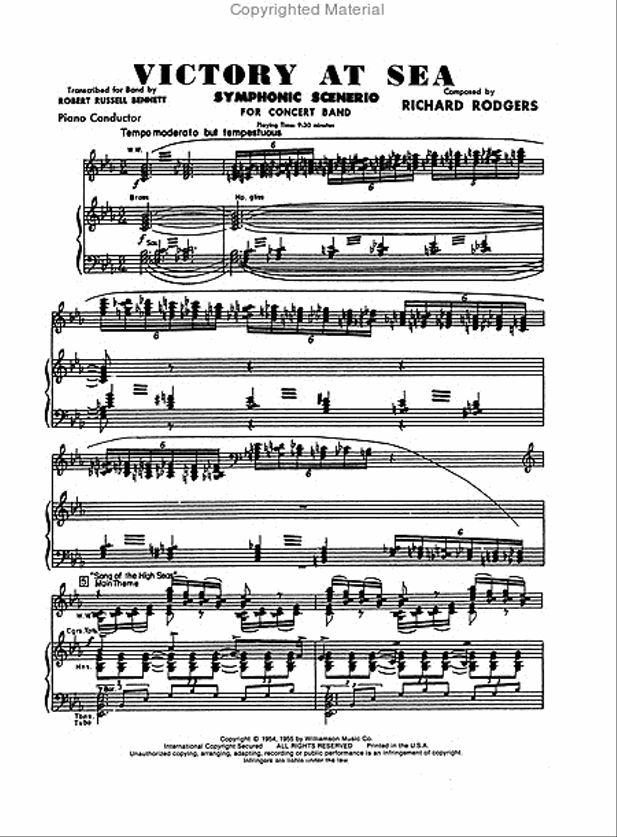 Victory at Sea Concert Band scores gallery preview page 2