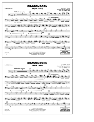Dragonborn (Skyrim Theme) (arr. Will Rapp & Paul Murtha) - Baritone B.C.