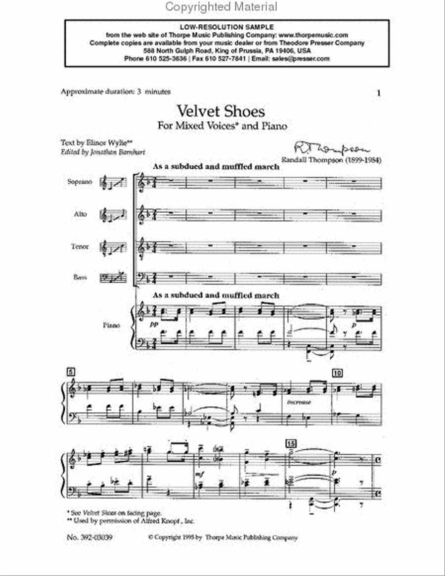 Four Easy Songs 4-Part scores gallery preview page 2