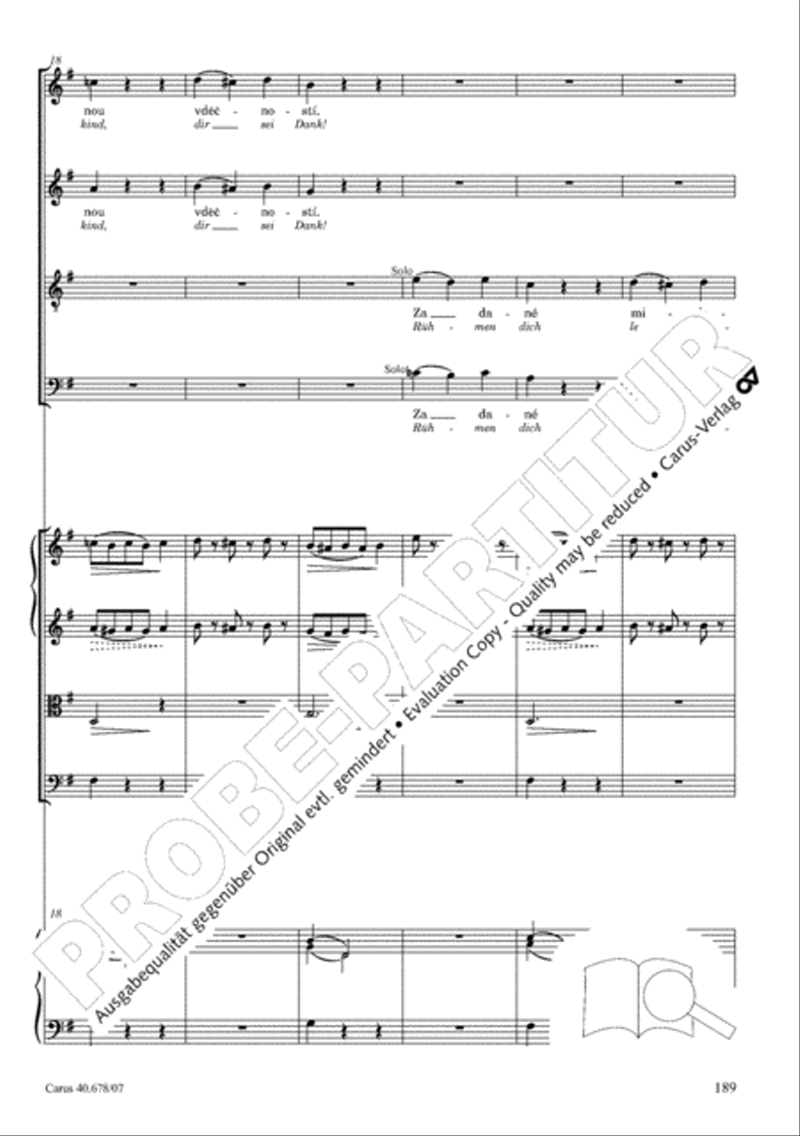 Missa pastoralis bohemica 4-Part scores gallery preview page 202