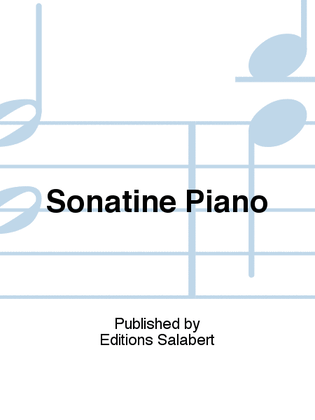Book cover for Sonatine Piano
