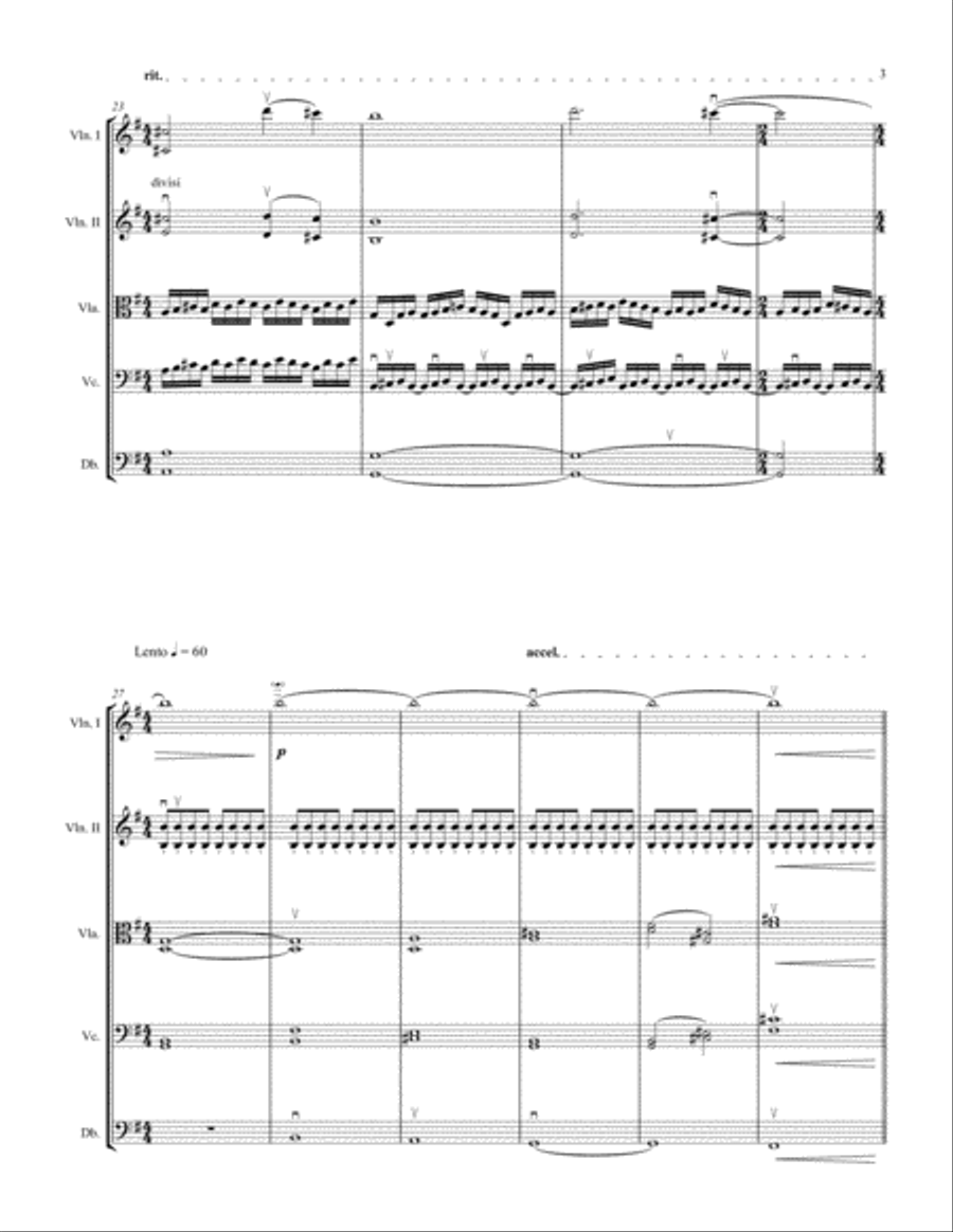 Elegy for String Orchestra String Orchestra scores gallery preview page 5