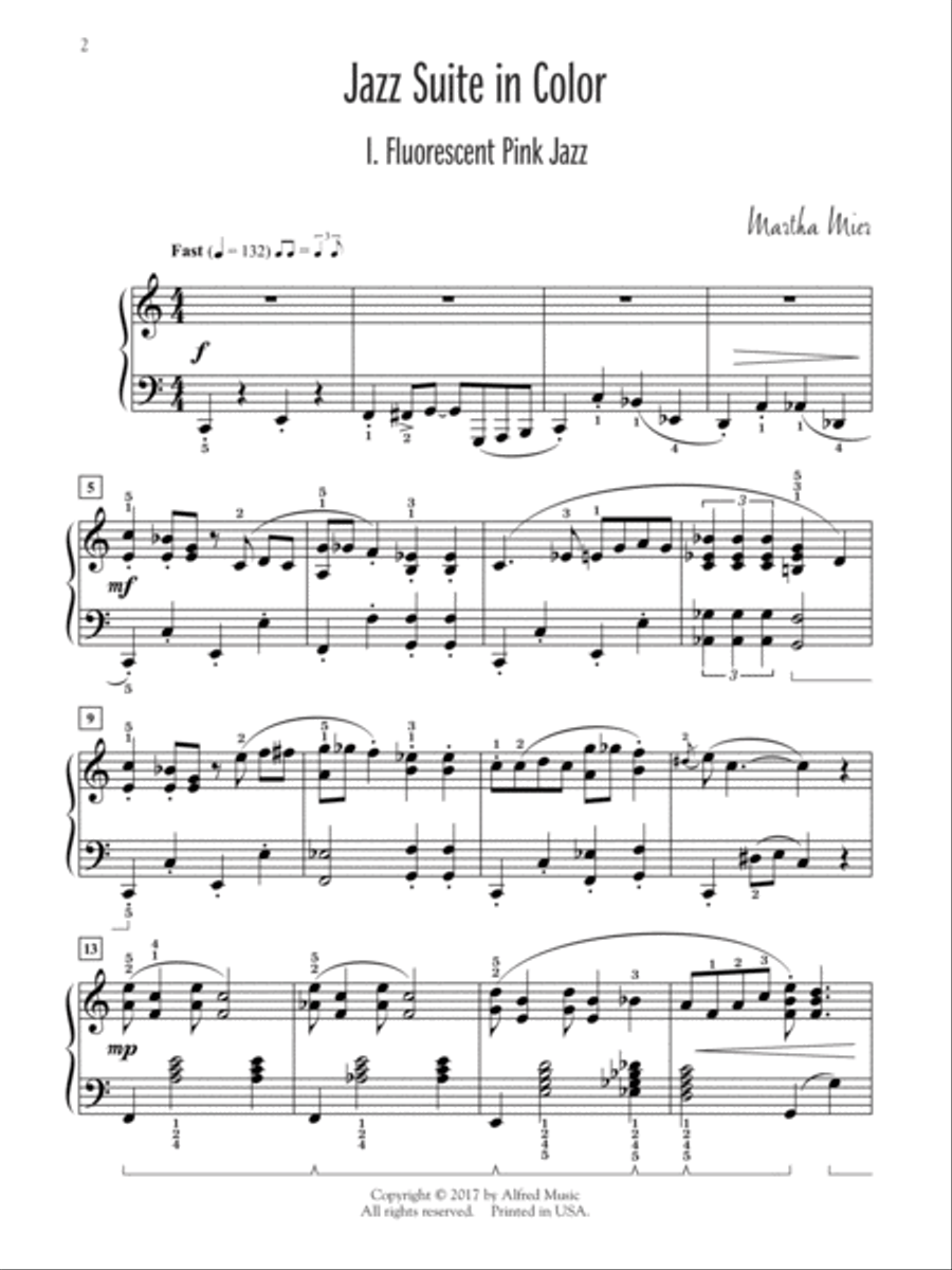Jazz Suite in Color Piano Solo scores gallery preview page 2