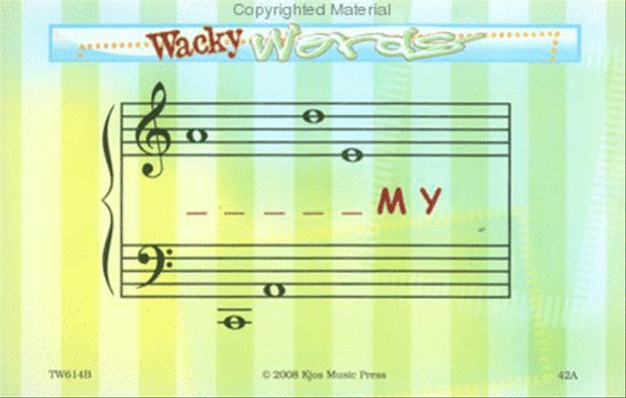 Wacky Words starring Walter (Jumbo Size) Piano scores gallery preview page 4