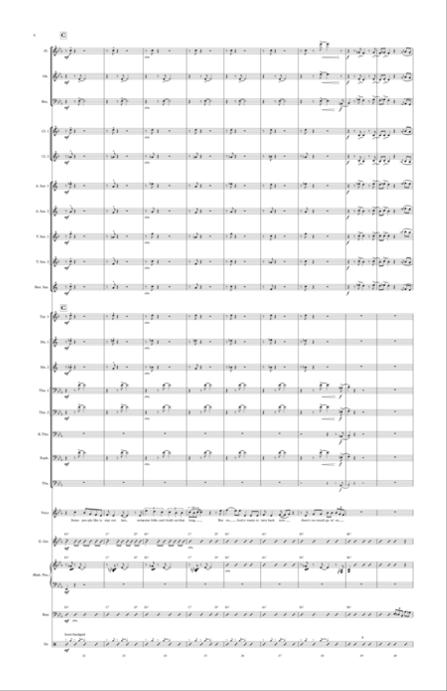 Heartache Tonight Concert Band scores gallery preview page 6