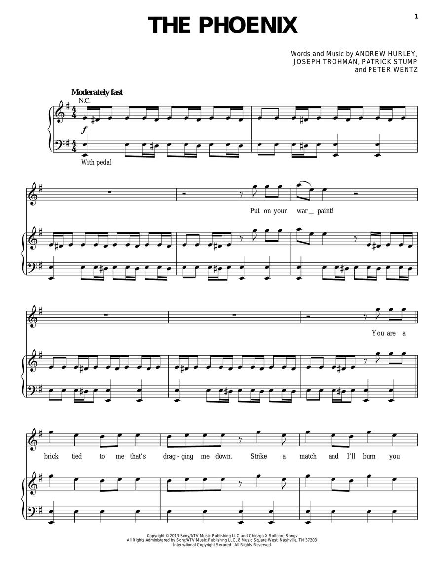 The Phoenix Acoustic Guitar scores gallery preview page 1