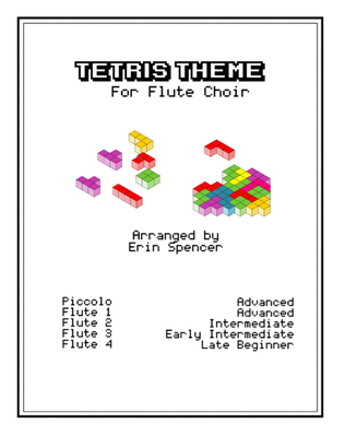 Book cover for Tetris Theme for Flute Choir