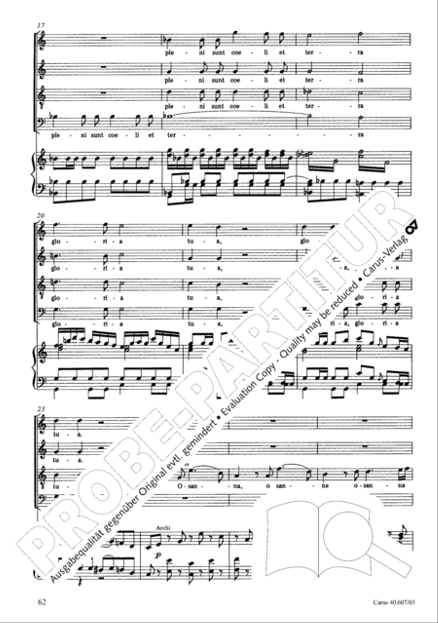 Mass in time of war (Missa in tempore belli) 4-Part scores gallery preview page 69