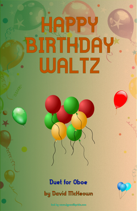 Book cover for Happy Birthday Waltz, for Oboe Duet