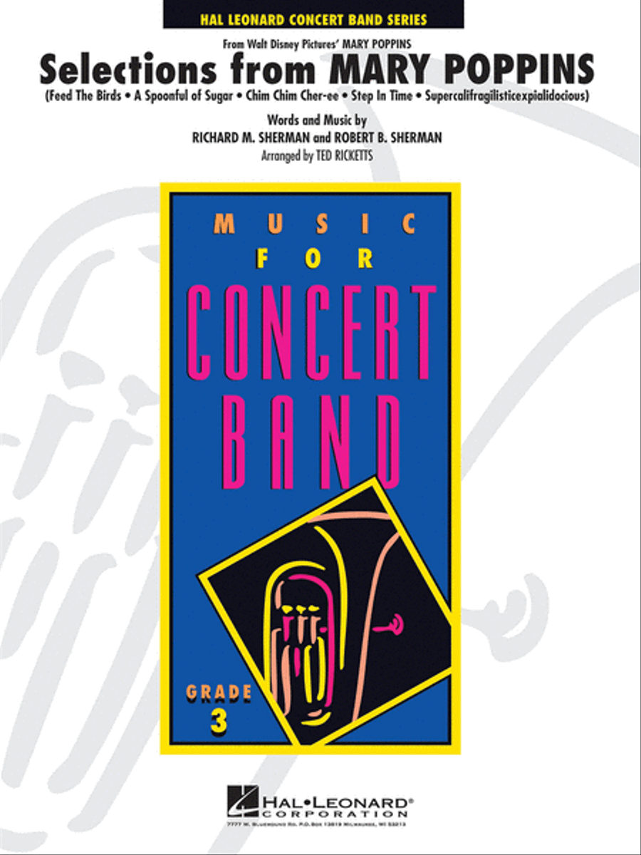 Selections from Mary Poppins Concert Band scores gallery preview page 1