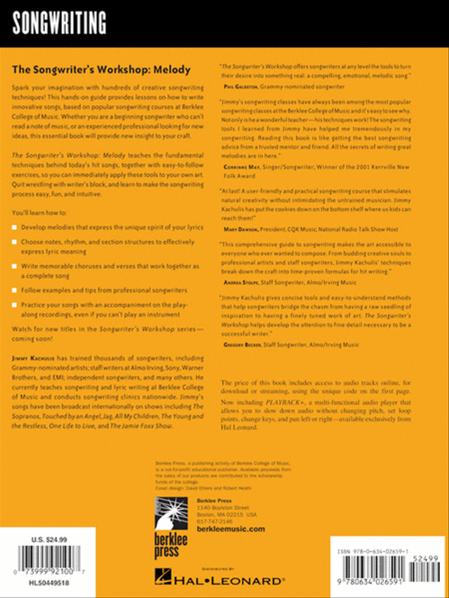 The Songwriter's Workshop: Melody Collection / Songbook scores gallery preview page 6