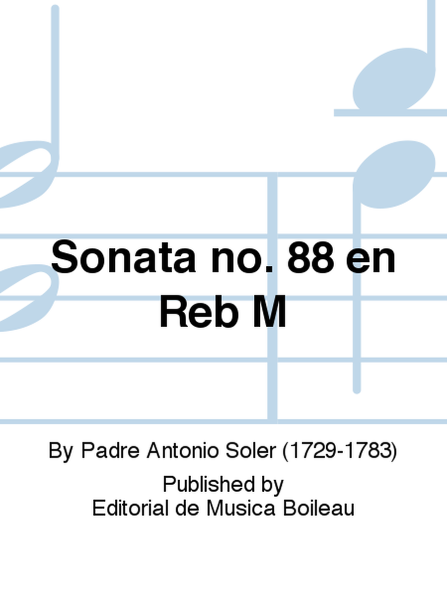 Sonata no. 88 en Reb M