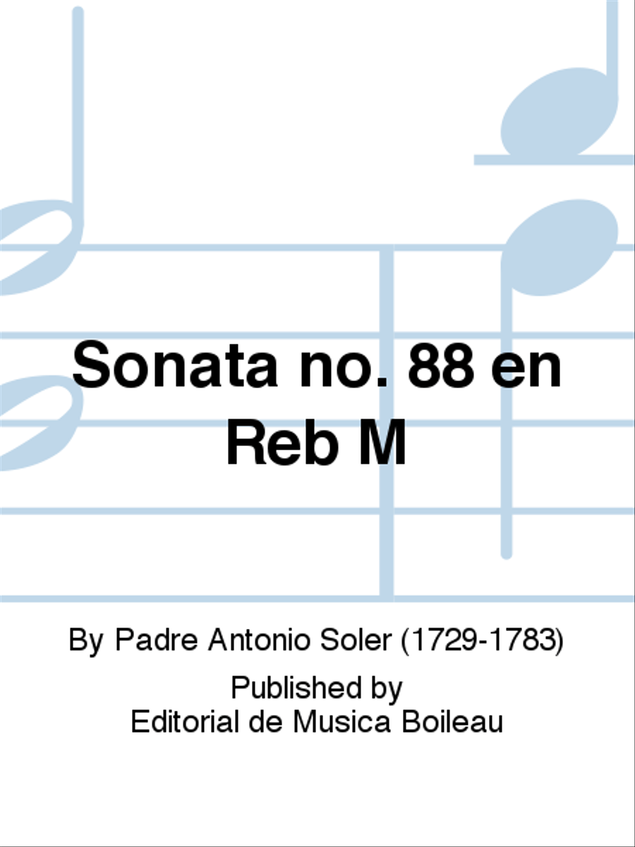 Sonata no. 88 en Reb M Piano Solo scores gallery preview page 1