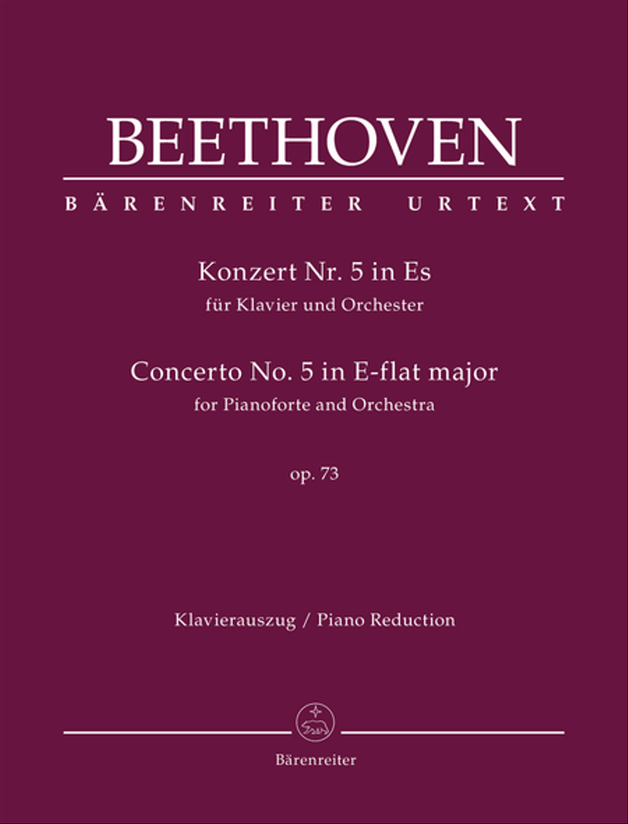 Concerto for Pianoforte and Orchestra Nr. 5 E-flat major op. 73 Piano Solo scores gallery preview page 1