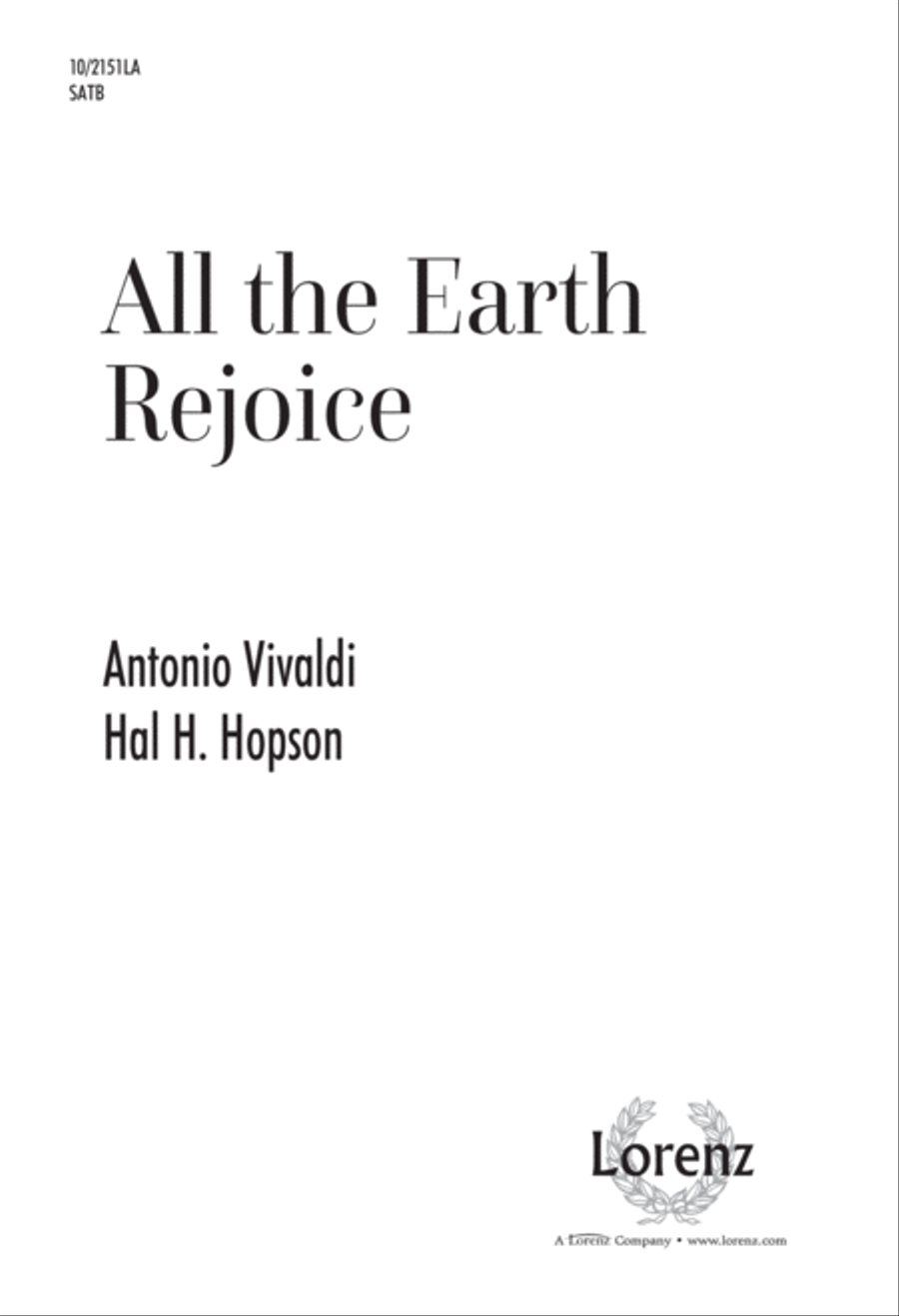 All the Earth Rejoice 4-Part scores gallery preview page 1