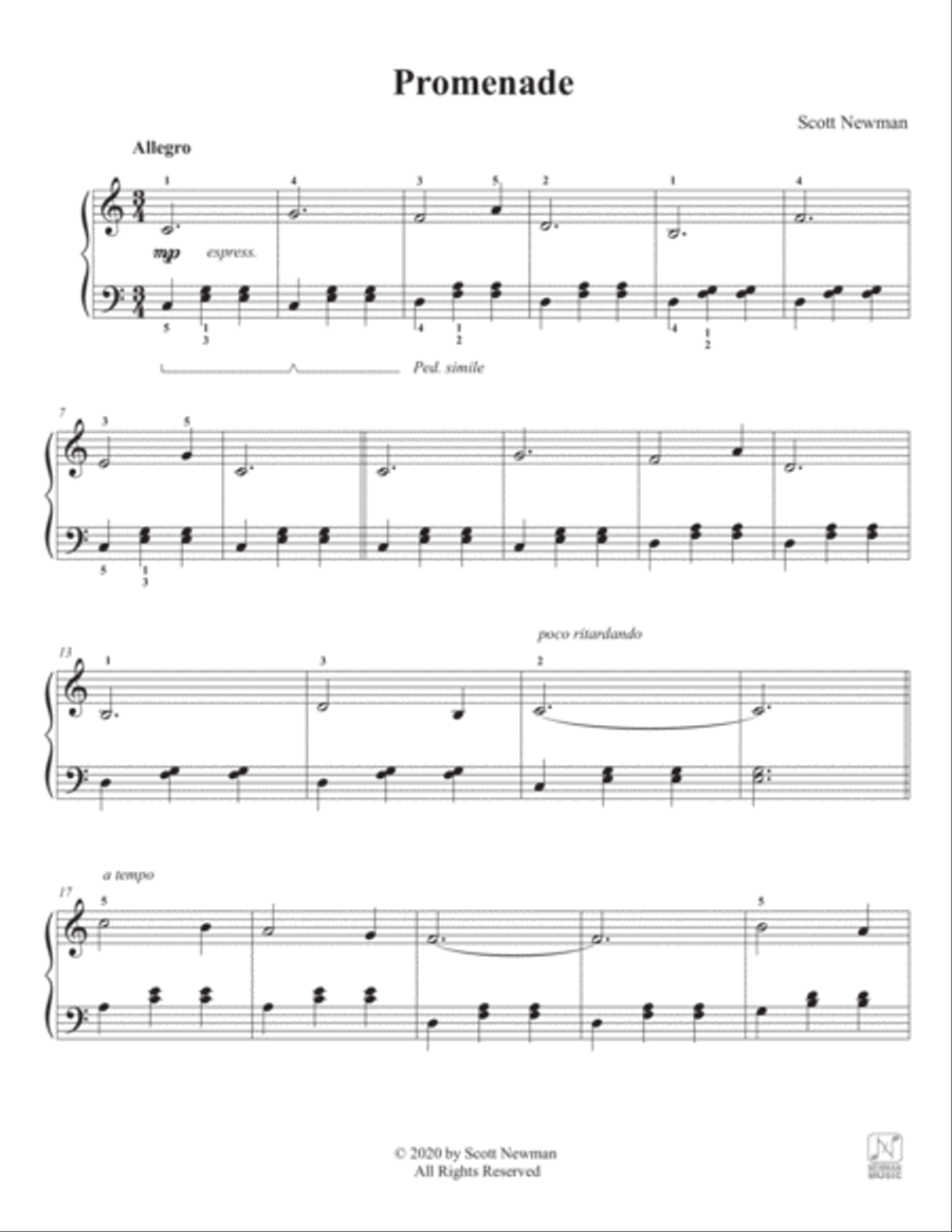 Promenade Easy Piano scores gallery preview page 2