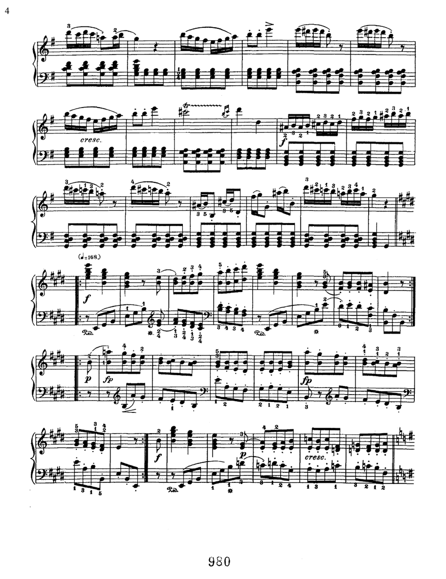 Rage Over A Lost Penny (rondo A Capriccio In G), Op. 129 Piano Solo scores gallery preview page 4