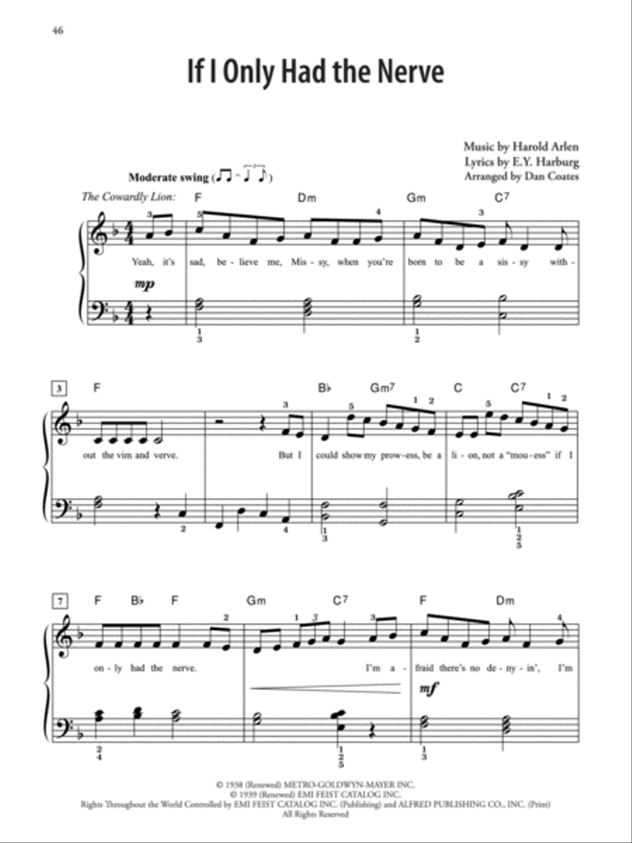 The Wizard of Oz -- 70th Anniversary Deluxe Songbook Easy Piano scores gallery preview page 4