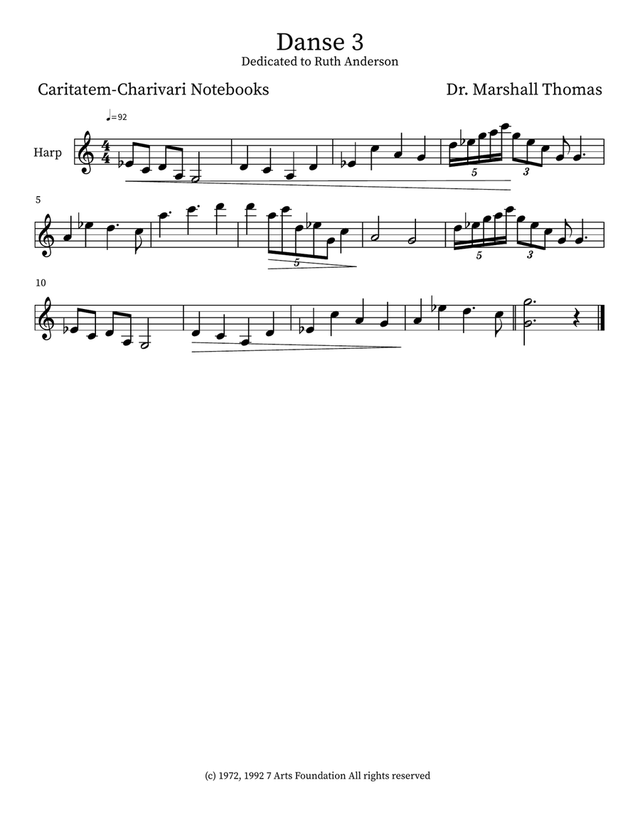 Danse 3 Small Ensemble scores gallery preview page 3