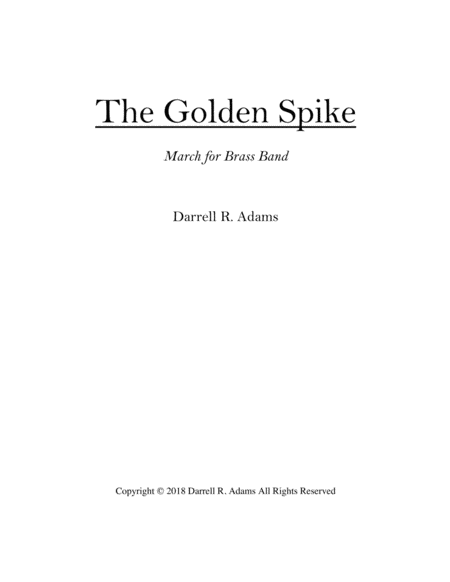 The Golden Spike (score) image number null