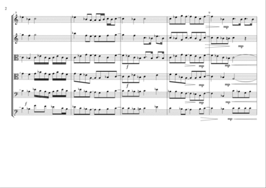 Strutting Strings Prelude String Quartet scores gallery preview page 3