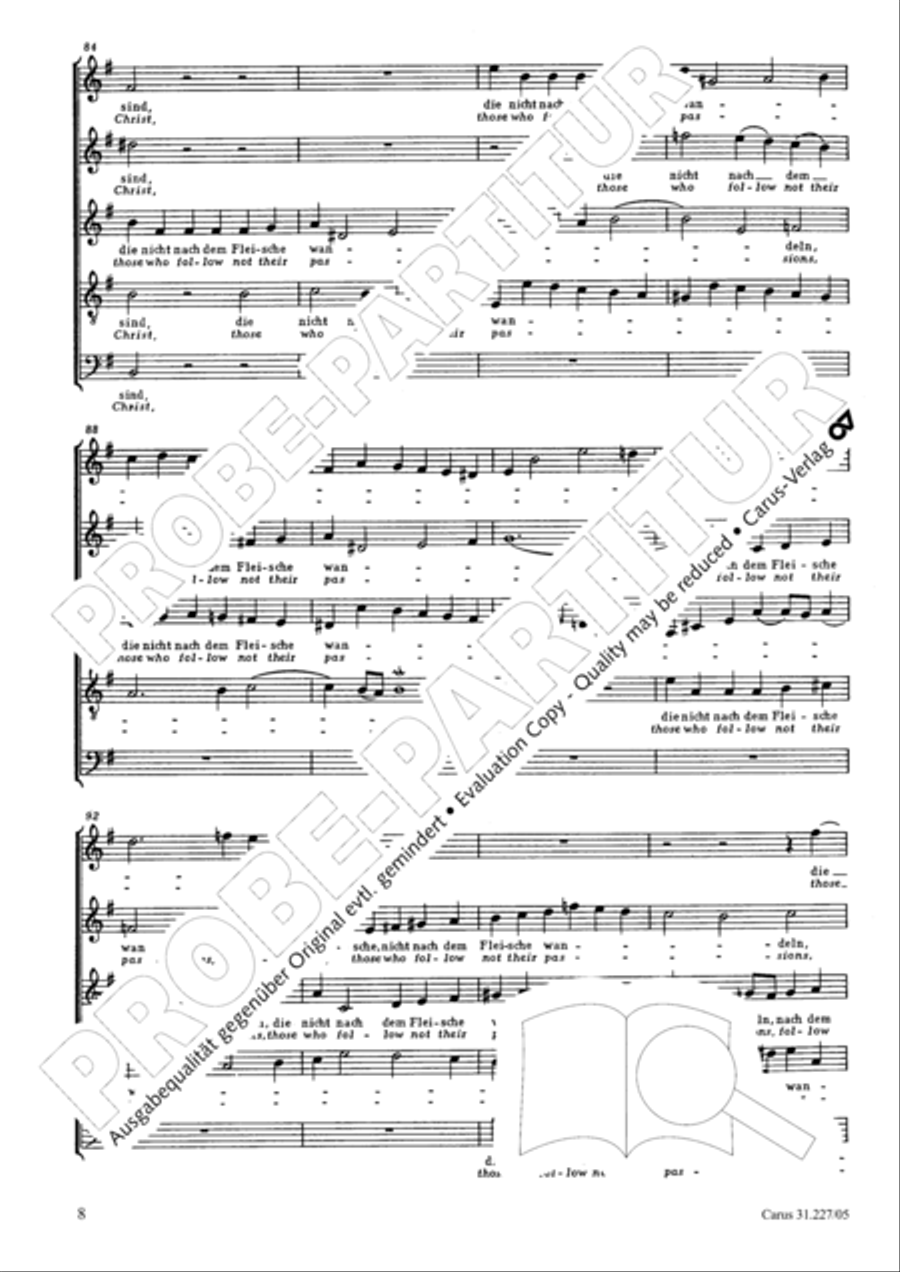 Jesu, my salvation (Jesu, thou my pleasure) SSATB scores gallery preview page 9