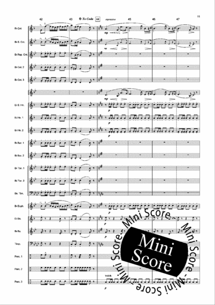 Bolero de Concert Brass Band scores gallery preview page 13