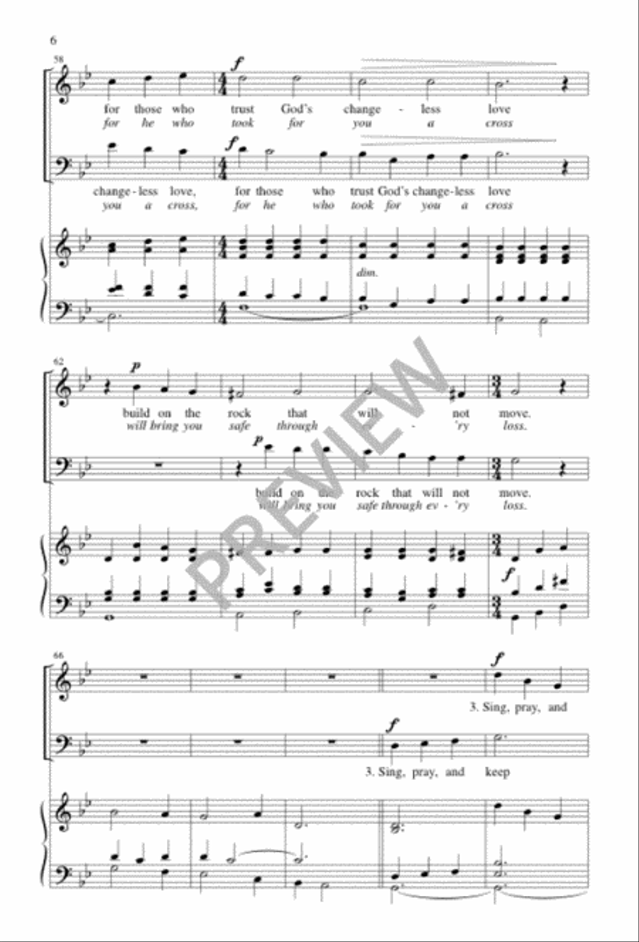 If You but Trust in God If You but Trust in God 2-Part scores gallery preview page 6