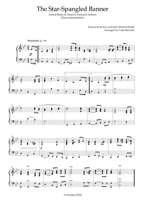 Book cover for The Star-Spangled Banner - EUA Hymn (Piano Intermediate)