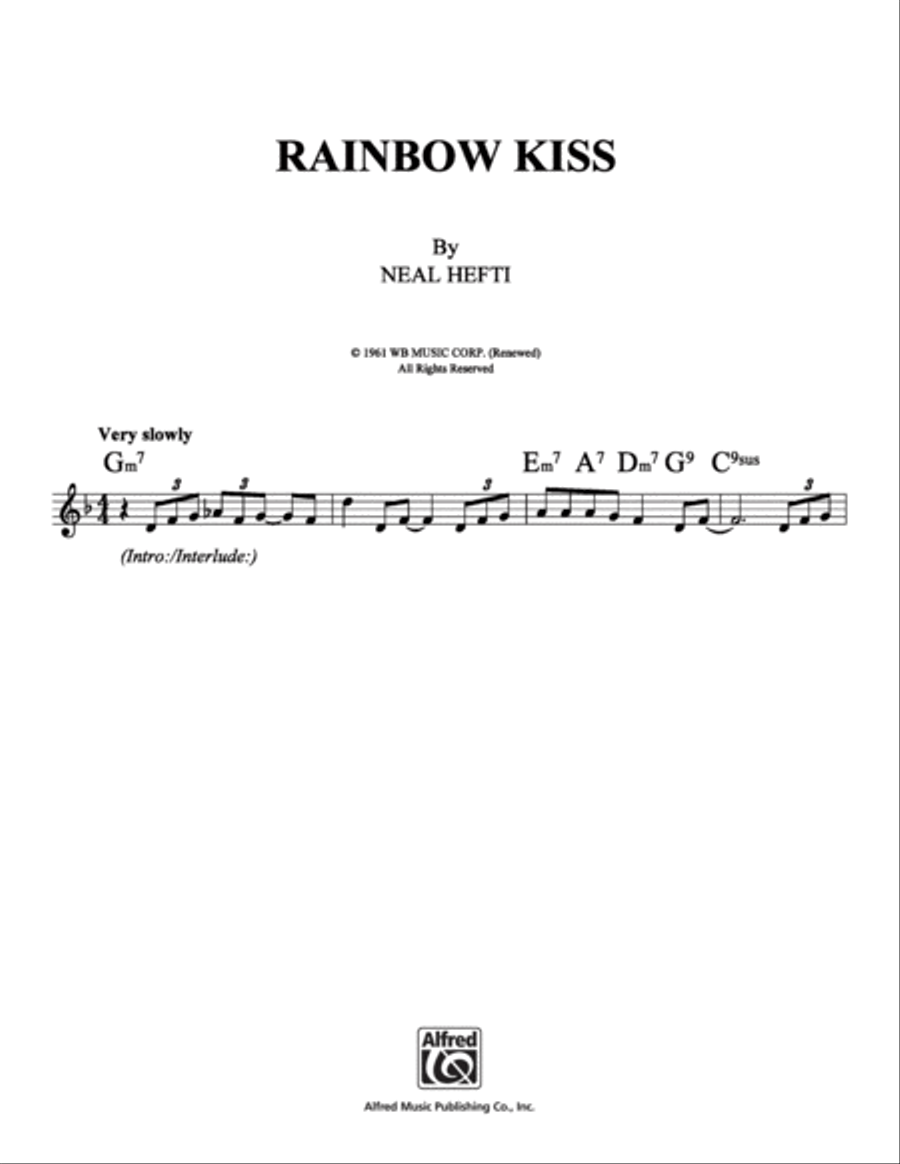 Rainbow Kiss School and Community scores gallery preview page 1