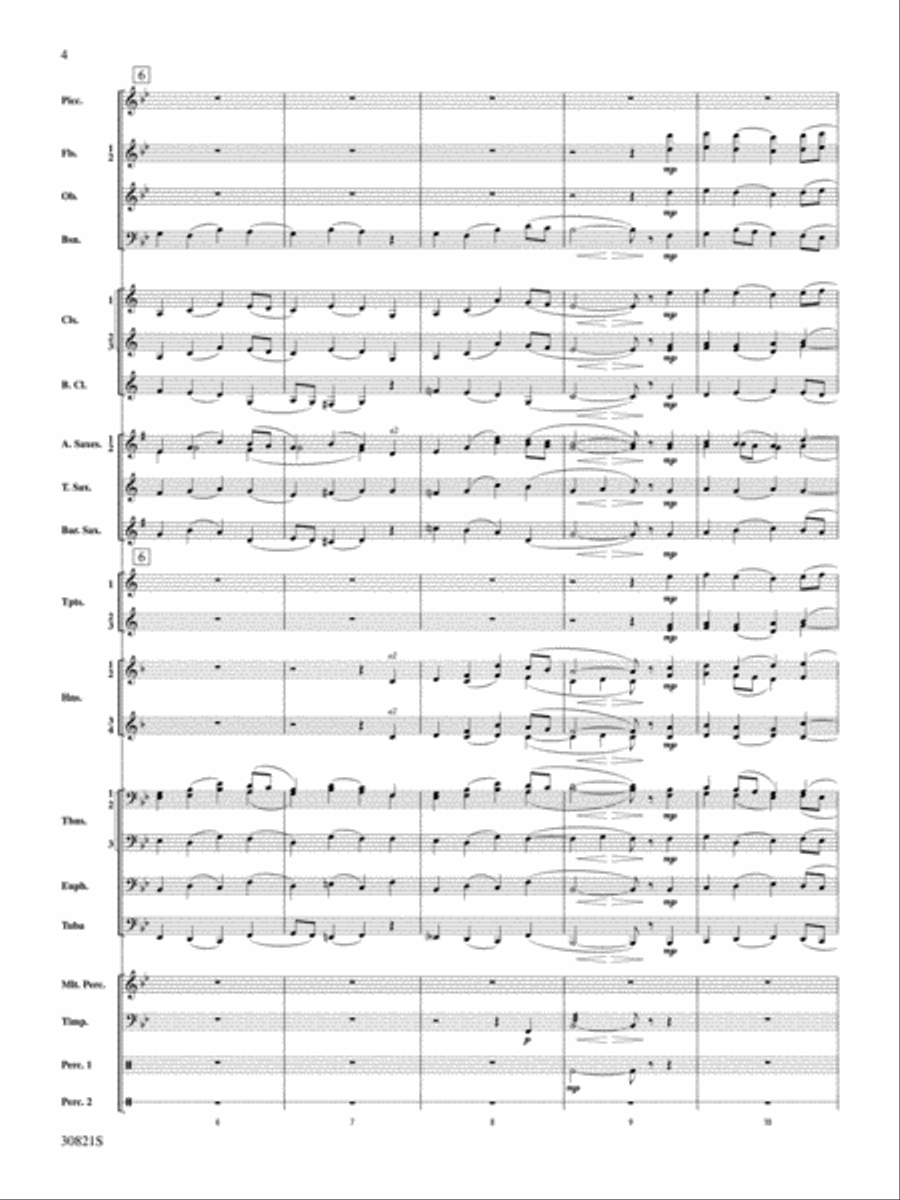 Solemn Melody Solemn Melody Concert Band scores gallery preview page 3