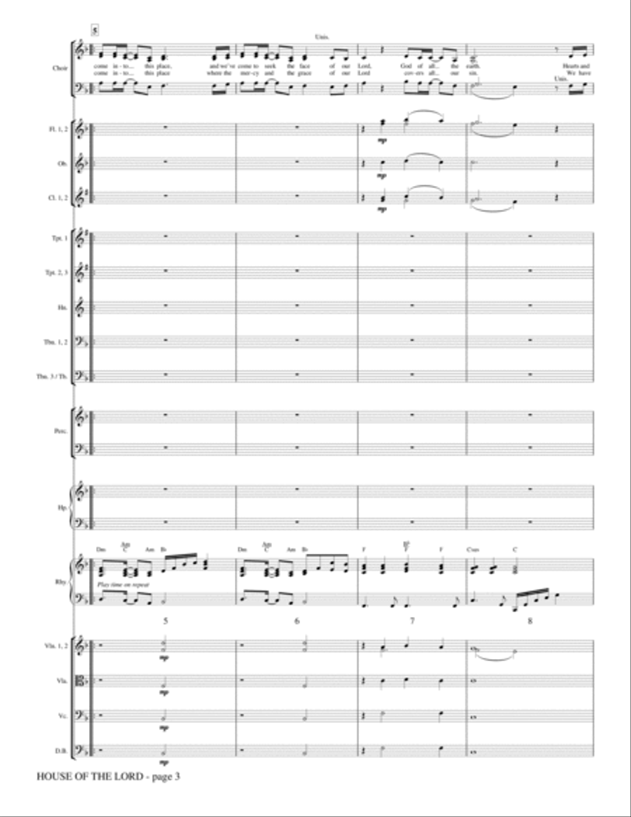 House Of The Lord - Full Score Choir scores gallery preview page 2