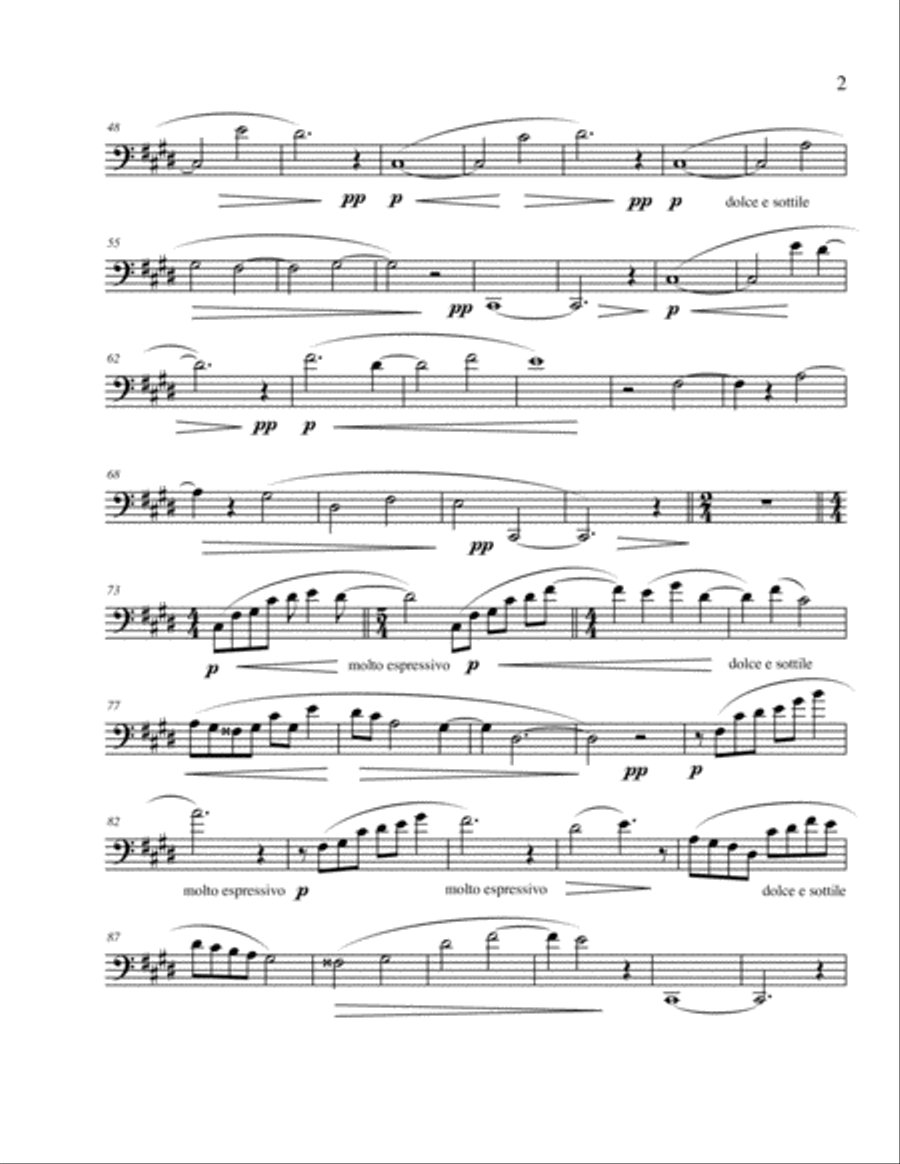 Riflessi for Cello Solo Cello Solo scores gallery preview page 2