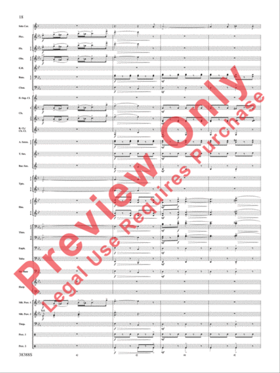 Napoli Napoli Concert Band scores gallery preview page 19
