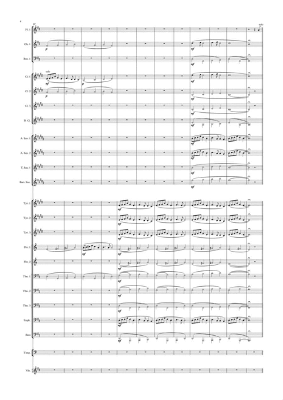 Riposa in Pace by Jannes Jacobs Concert Band scores gallery preview page 4