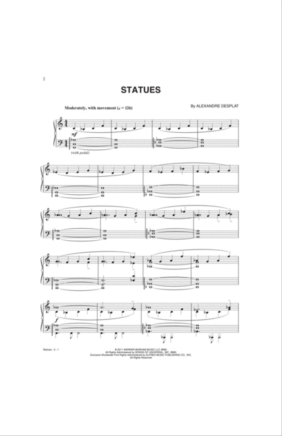 Statues (from Harry Potter and the Deathly Hallows, Part 2) Small Ensemble scores gallery preview page 2